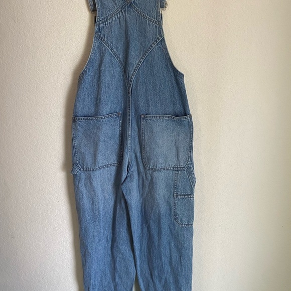 Madewell Denim Relaxed Carpenter Cottagecore Overalls in Lewisberg Wash Size XXS - Picture 14 of 16